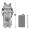 Design Toscano Paw Prints on our Hearts Memorial Cat Statue QL59385